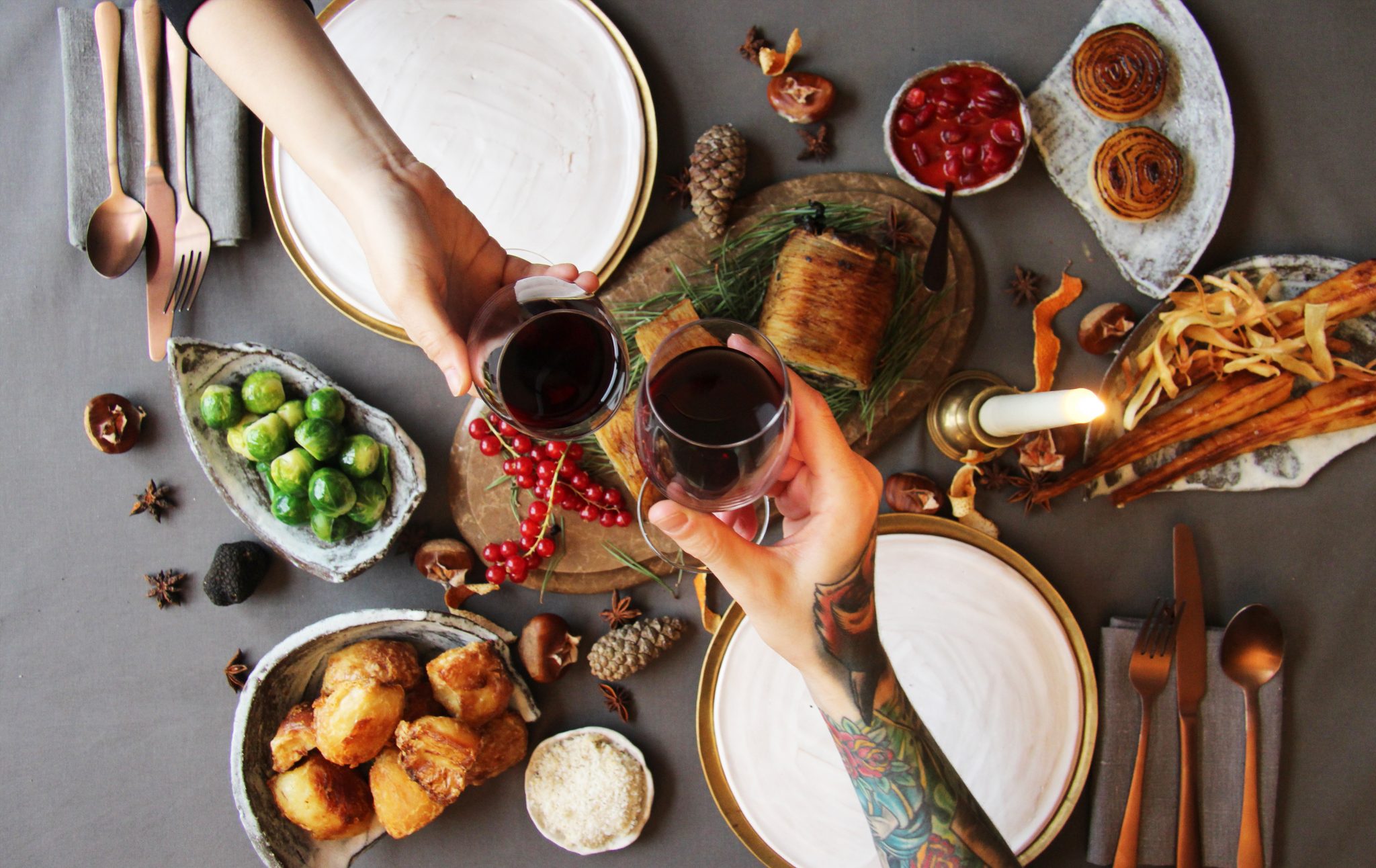 食器 NATAL DESIGN - NATAL DESIGN ROMANTIC MEAL DISH Kopin Christmas Pleasure Dinner Plates, Salad Plates, Rim