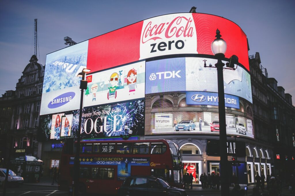 The truth about advertising: Piccadilly Circus bill boards