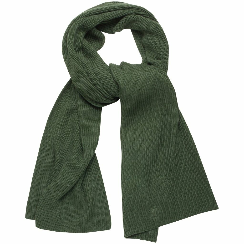 Brothers We Stand green organic Ribbed Scarf