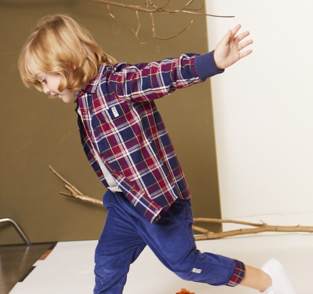 Sustainable gifts for children | My Little Green Wardrobe tartan boys shirt