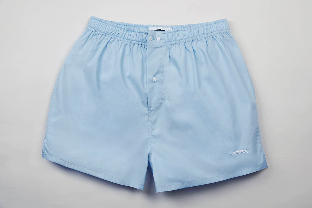 Fleet London powder blue men's boxer shorts