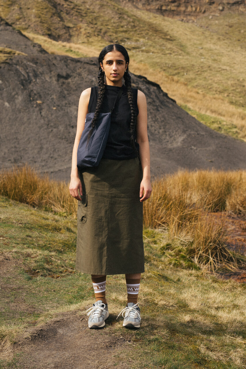 WAWWA cargo skirt in khaki