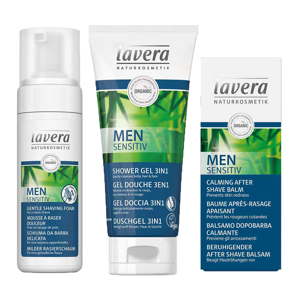 Lavera Men Sensitiv Cleanse and Shave Set