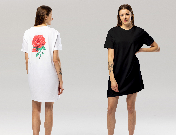 Pitod genderless T-shirt flower dress