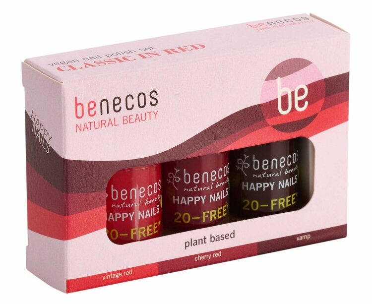 Benecos classic nail varnish red set