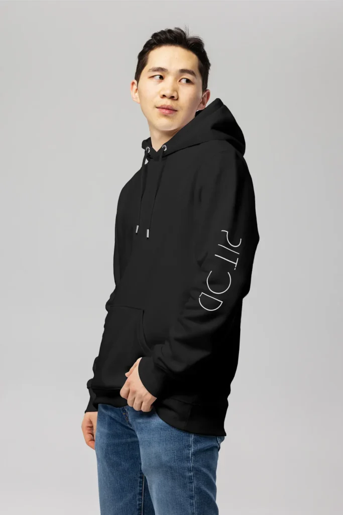 Pitod Black Sleeve Hoodie