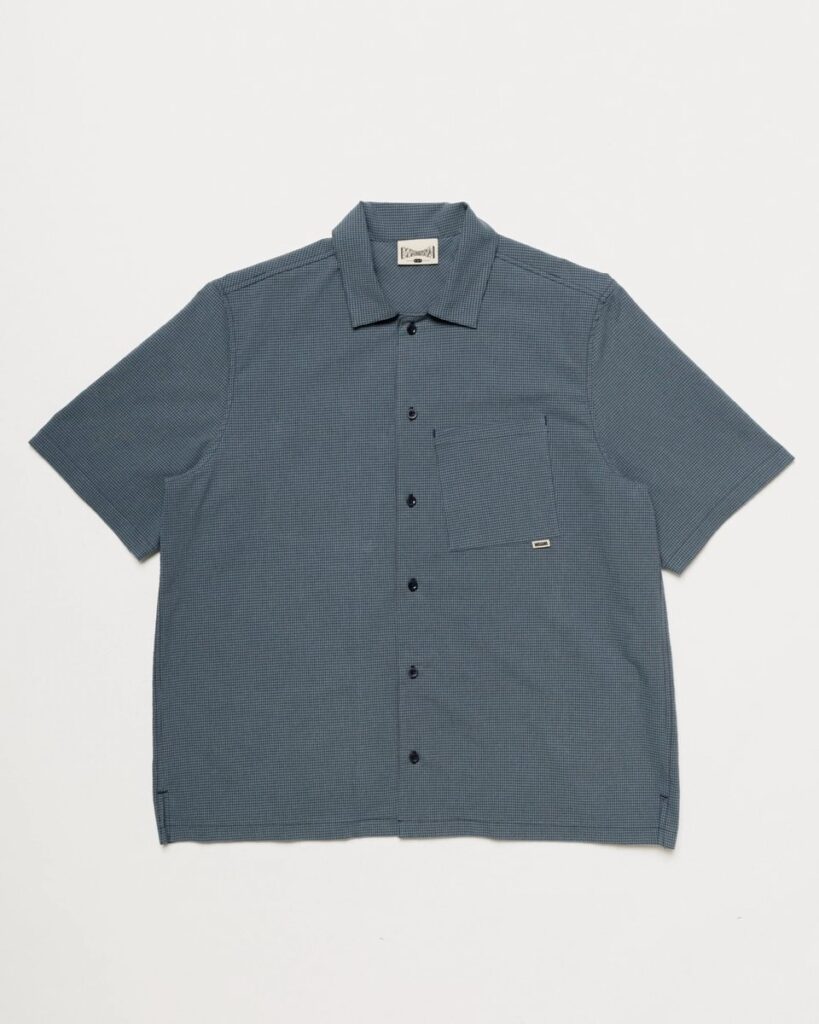 WAWWA Ezra Shirt - Navy Check - Medium