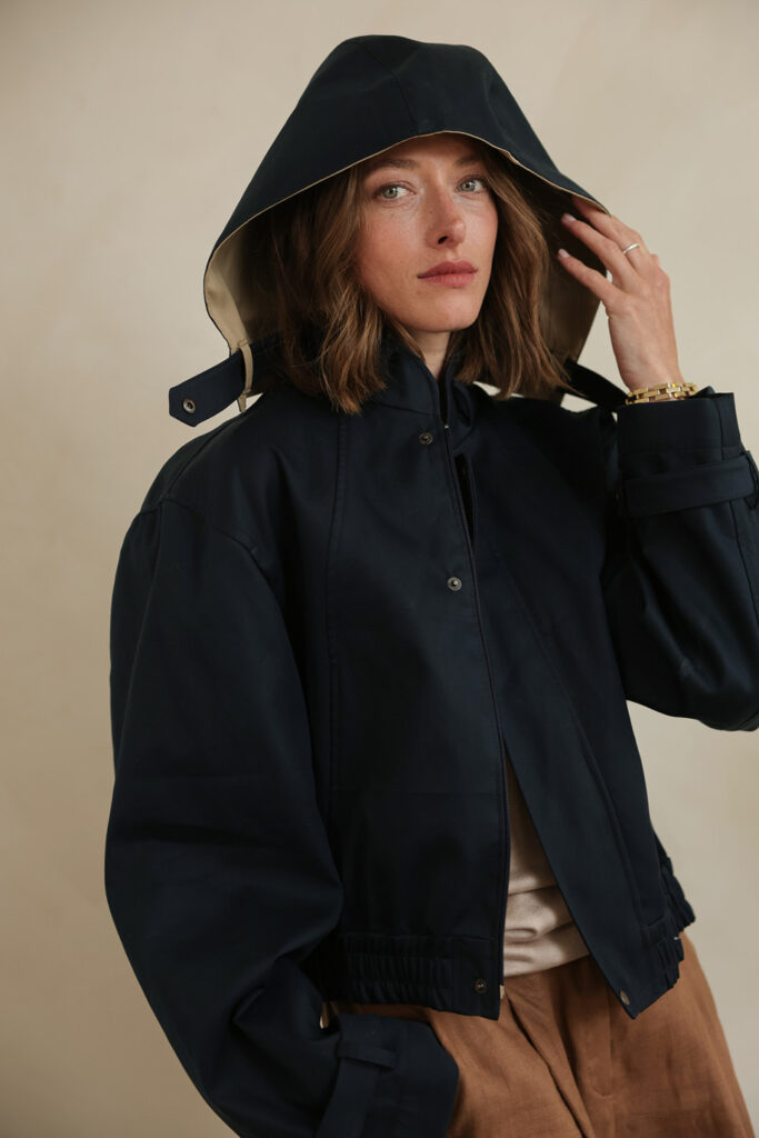 Lora Gene black bomber jacket