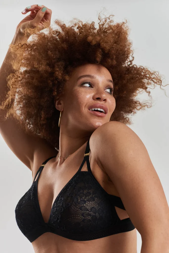 Peachaus Black Bra