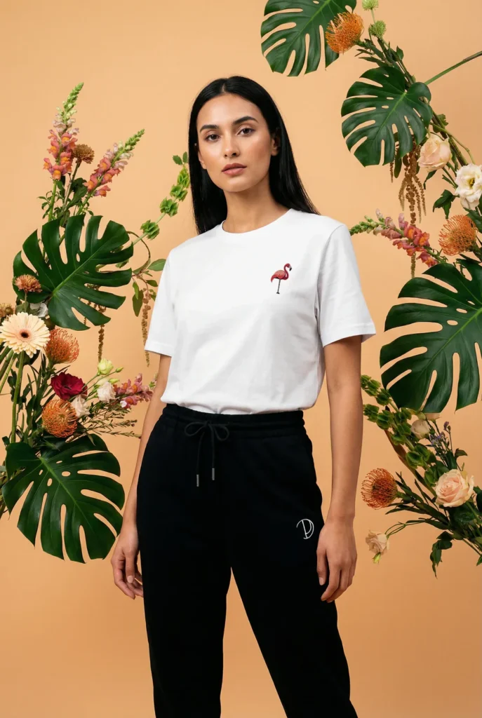 Pitod Flamingo T-Shirt White